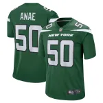 Men's New York Jets Bradlee Anae Gotham Green Game Player Jersey