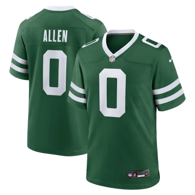 Men's New York Jets Braelon Allen Legacy Green Game Jersey 01