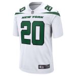 Men's New York Jets Breece Hall White Away Game Player Jersey