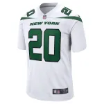 Men's New York Jets Breece Hall White Away Game Player Jersey