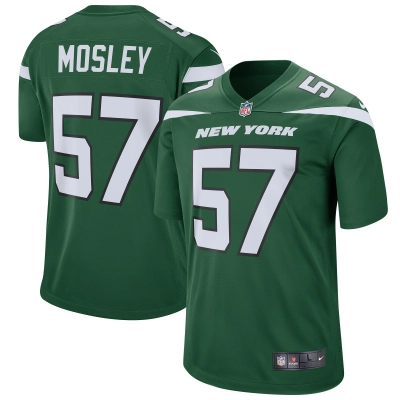 Men's New York Jets C.J. Mosley Gotham Green Game Jersey 01