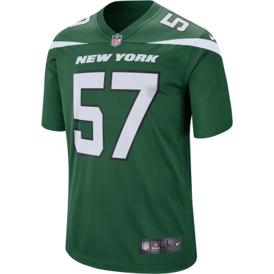 Men's New York Jets C.J. Mosley Gotham Green Game Jersey 02