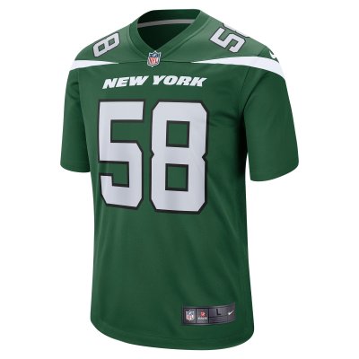 Men's New York Jets Carl Lawson Gotham Green Game Jersey 02