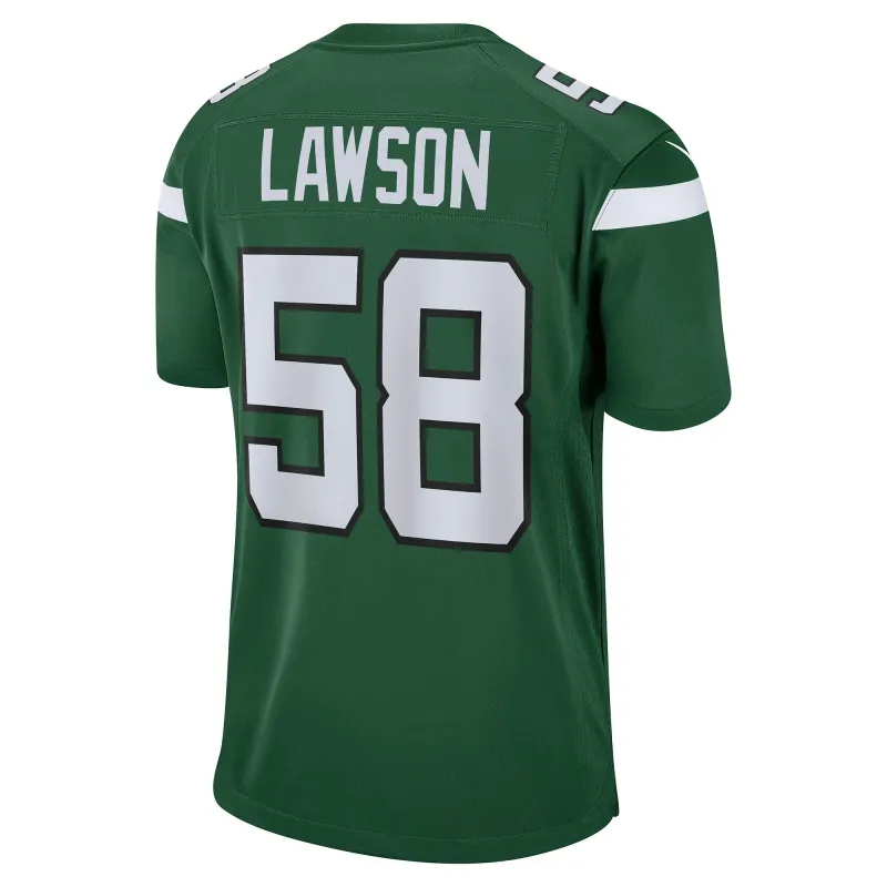 Men's New York Jets Carl Lawson Gotham Green Game Jersey