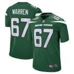 Men's New York Jets Carter Warren Gotham Green Game Jersey