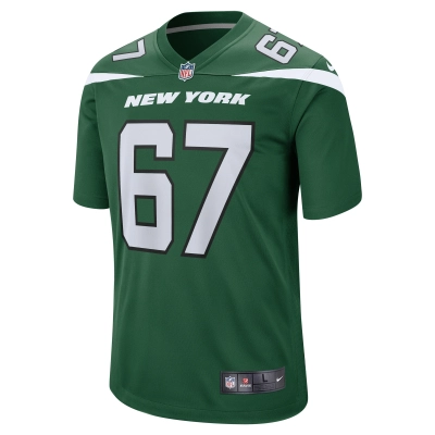 Men's New York Jets Carter Warren Gotham Green Game Jersey 02