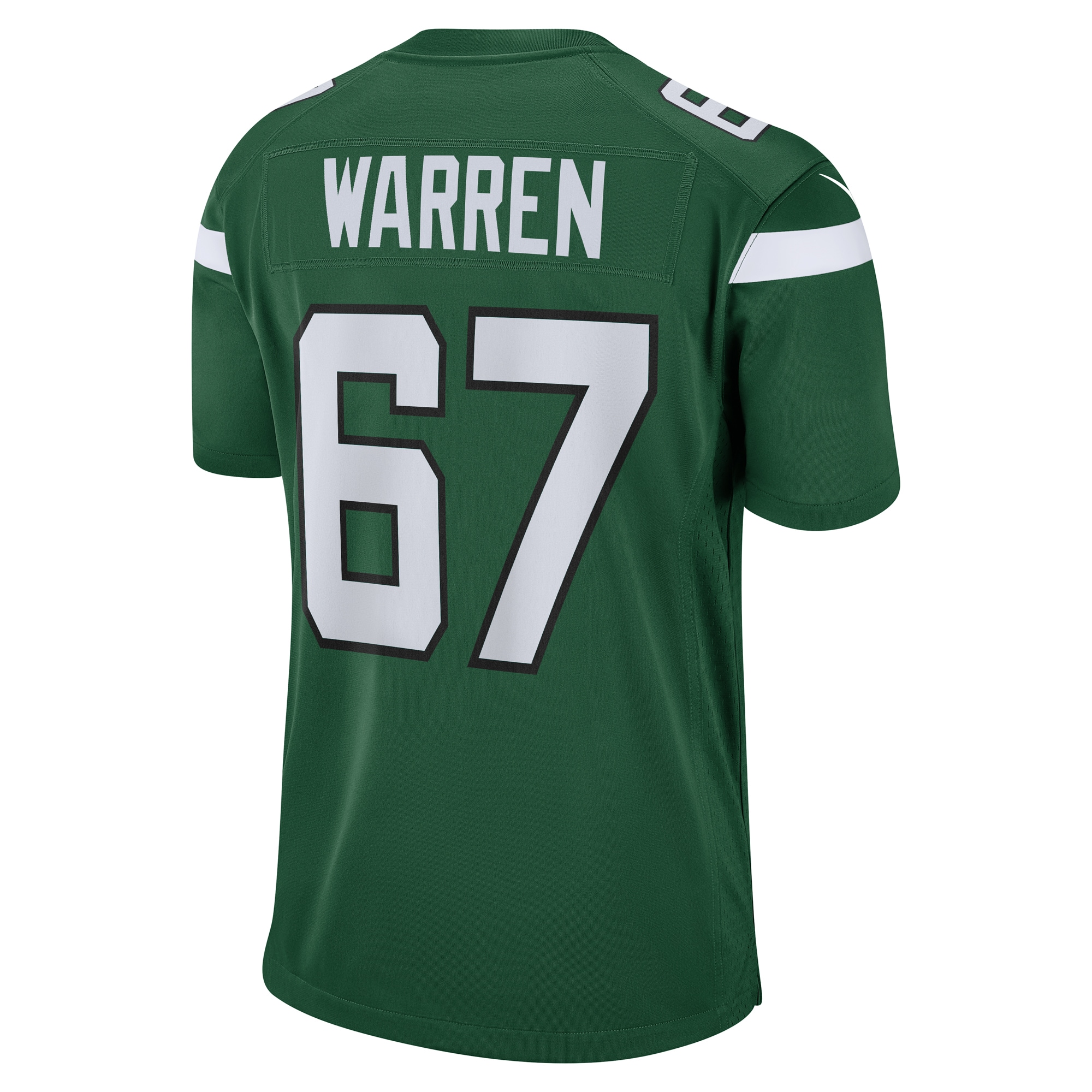 Men's New York Jets Carter Warren Gotham Green Game Jersey