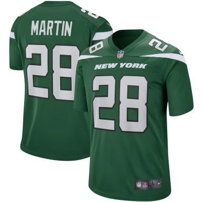 Men's New York Jets Curtis Martin Gotham Green Game Retired Player Jersey 01