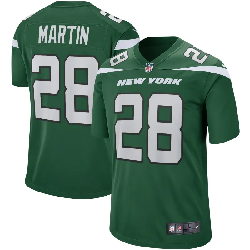 Men's New York Jets Curtis Martin Gotham Green Game Retired Player Jersey