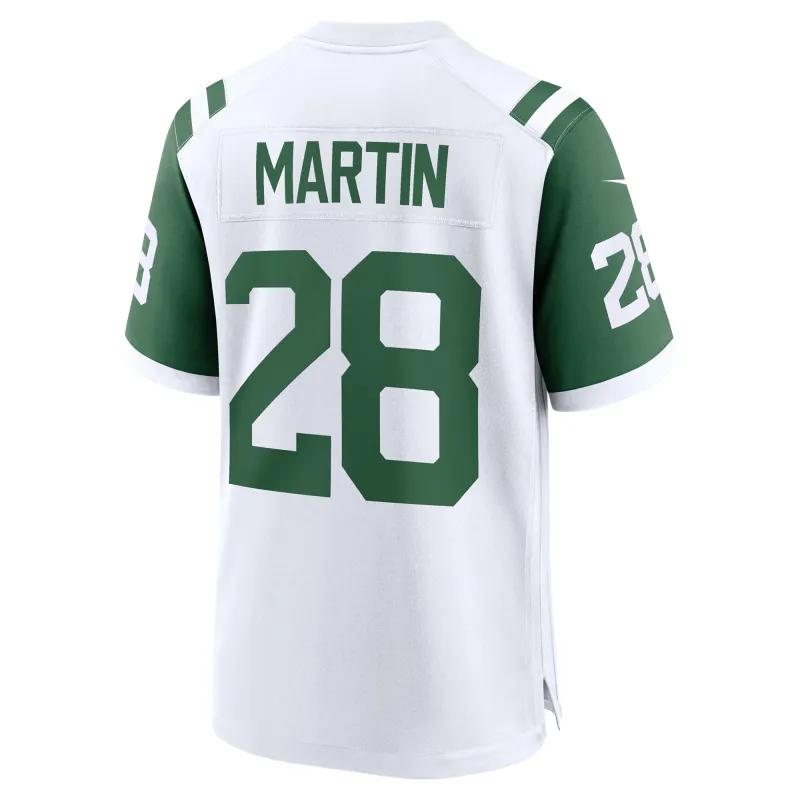 Men's New York Jets Curtis Martin White Classic Alternate Retired Player Game Jersey