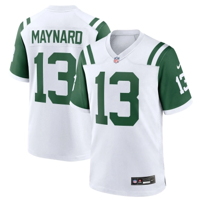 Men's New York Jets Don Maynard White Classic Alternate Retired Player Game Jersey 01