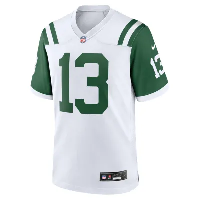 Men's New York Jets Don Maynard White Classic Alternate Retired Player Game Jersey 02