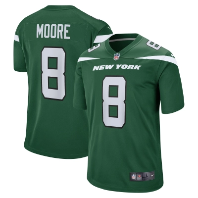 Men's New York Jets Elijah Moore Gotham Green Game Jersey 01