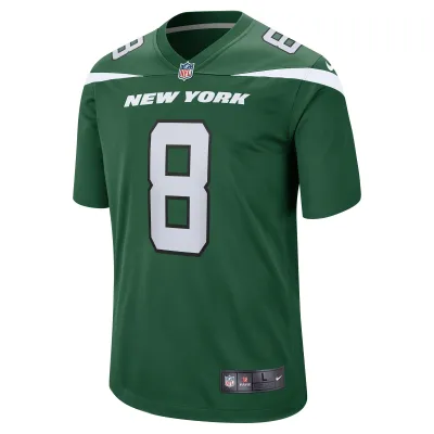 Men's New York Jets Elijah Moore Gotham Green Game Jersey 02