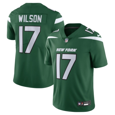 Men's New York Jets Garrett Wilson Gotham Green Vapor Untouchable Limited Jersey 01