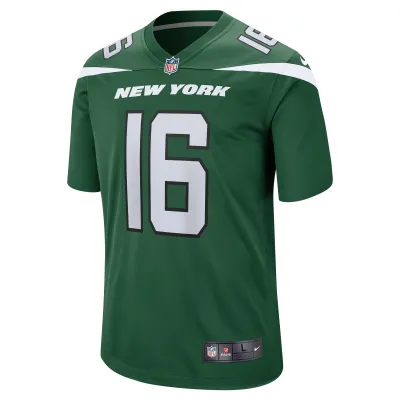 Men's New York Jets Jason Brownlee Gotham Green Game Jersey 02