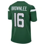 Men's New York Jets Jason Brownlee Gotham Green Game Jersey