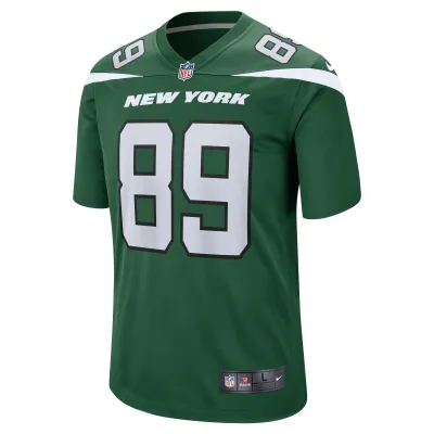 Men's New York Jets Jeremy Ruckert Gotham Green Game Player Jersey 02