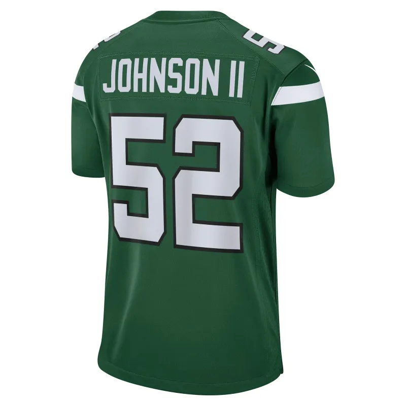 Men's New York Jets Jermaine Johnson II Green Player Game Jersey