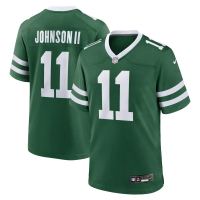 Men's New York Jets Jermaine Johnson II Legacy Green Game Jersey 01