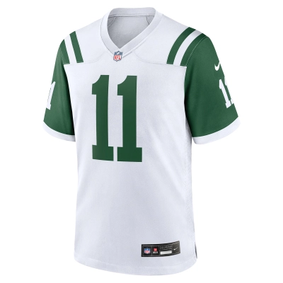 Men's New York Jets Jermaine Johnson II White Classic Alternate Game Jersey 02