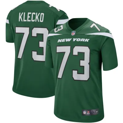 Men's New York Jets Joe Klecko  Gotham Green Game Retired Player Jersey 01