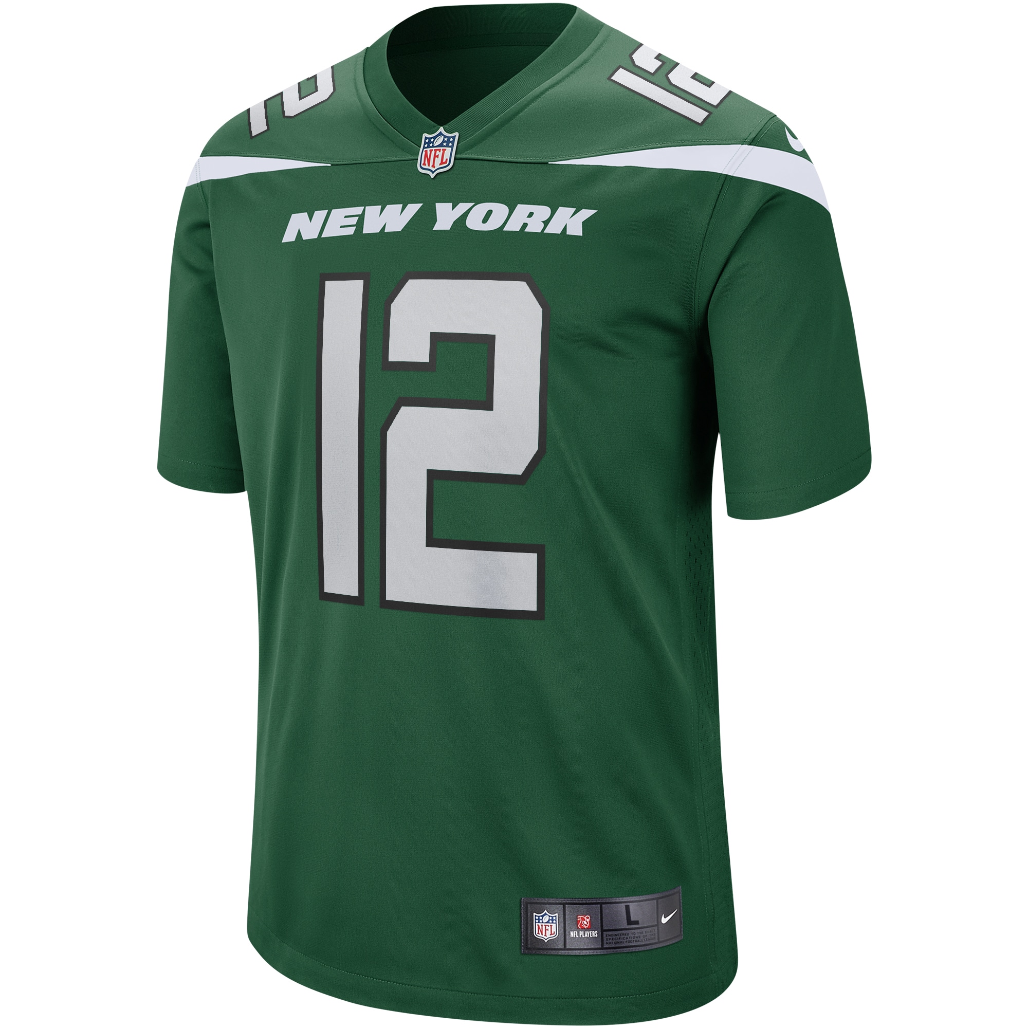 Men's New York Jets Joe Namath Gotham Green Game Retired Player Jersey
