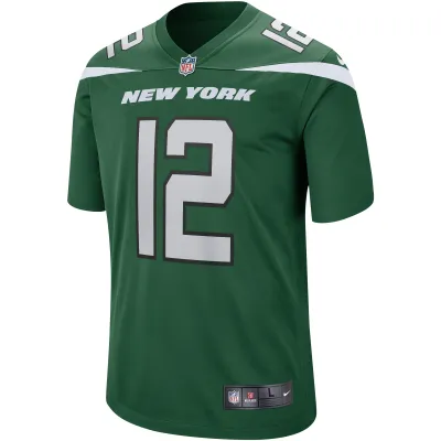 Men's New York Jets Joe Namath  Gotham Green Game Retired Player Jersey 02