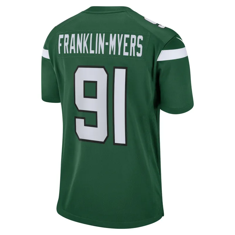 Men's New York Jets John Franklin-Myers Gotham Green Game Jersey