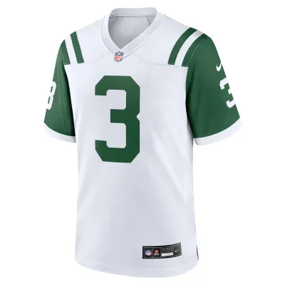 Men's New York Jets Jordan Whitehead White Classic Alternate Player Game Jersey 02