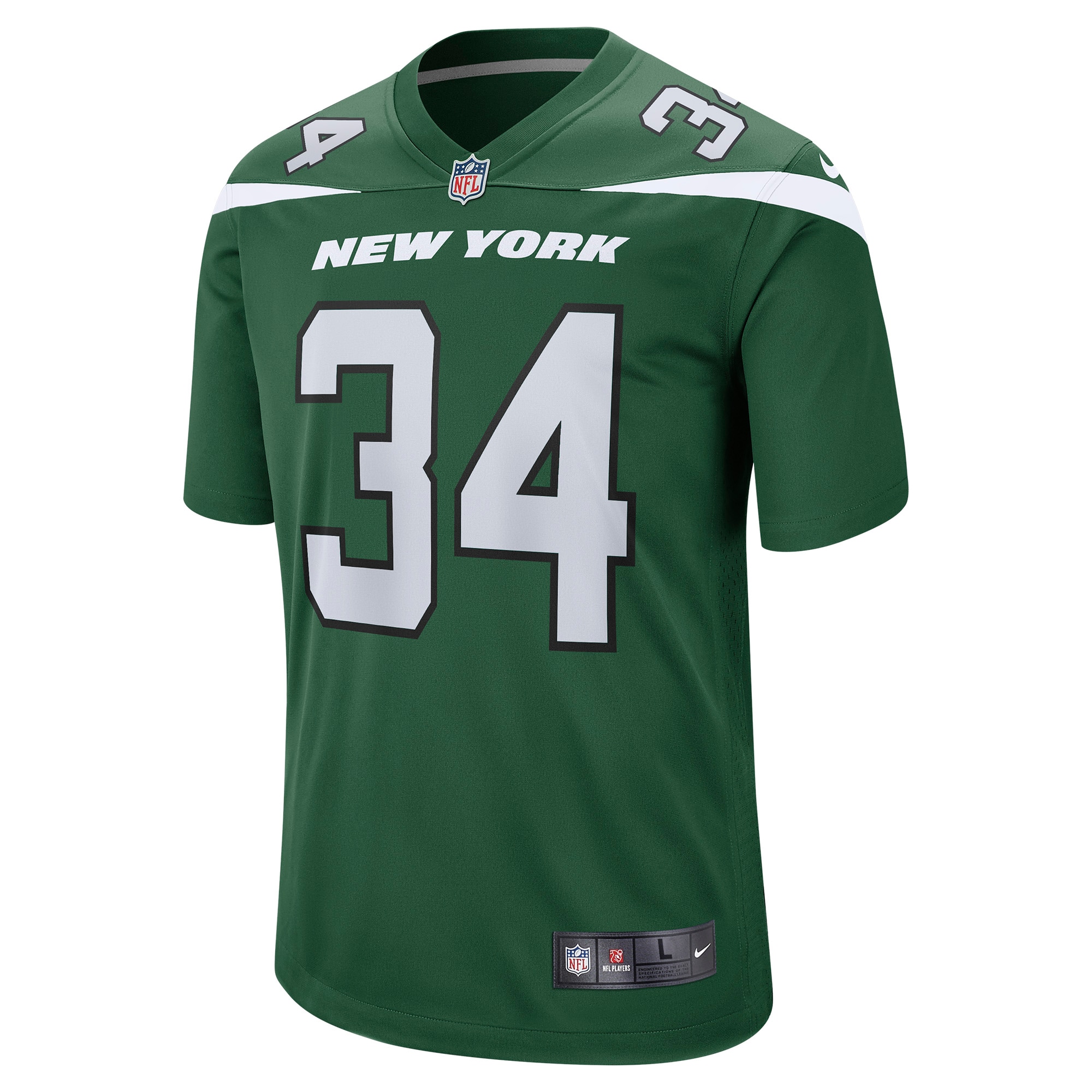 Men's New York Jets Justin Hardee Gotham Green Game Jersey