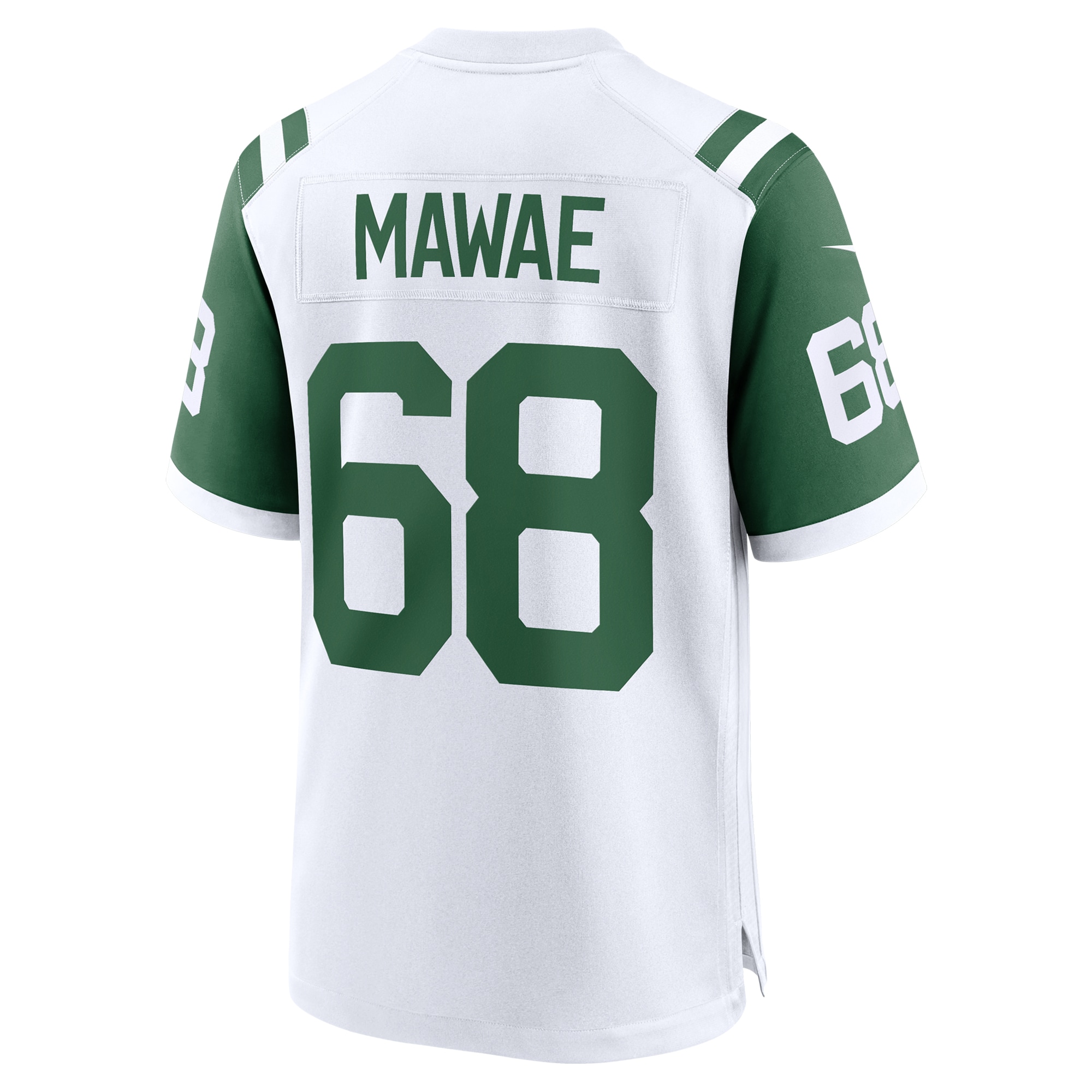 Men's New York Jets Kevin Mawae White Classic Alternate Retired Player Game Jersey