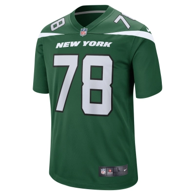 Men's New York Jets Laken Tomlinson Gotham Green Game Jersey 02