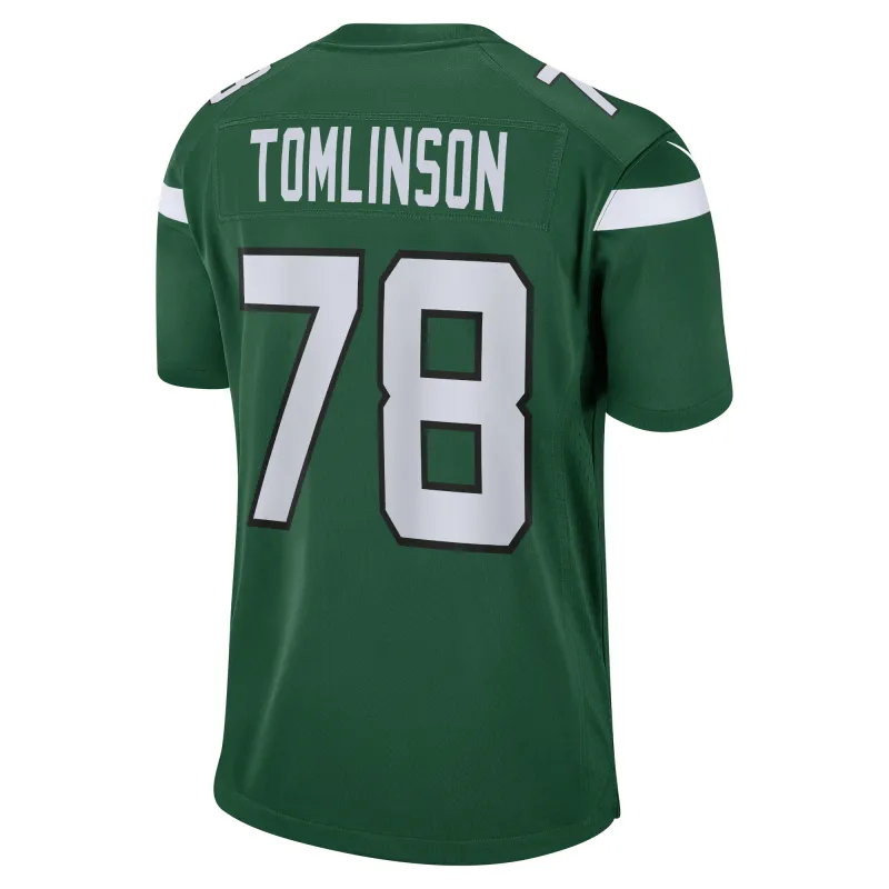 Men's New York Jets Laken Tomlinson Gotham Green Game Jersey