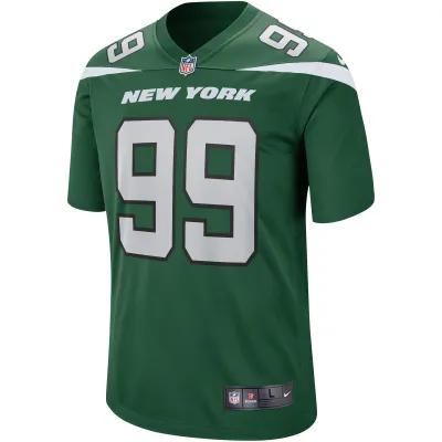 Men's New York Jets Mark Gastineau Gotham Green Game Retired Player Jersey 02