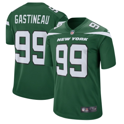 Men's New York Jets Mark Gastineau Gotham Green Retired Player Game Jersey 01
