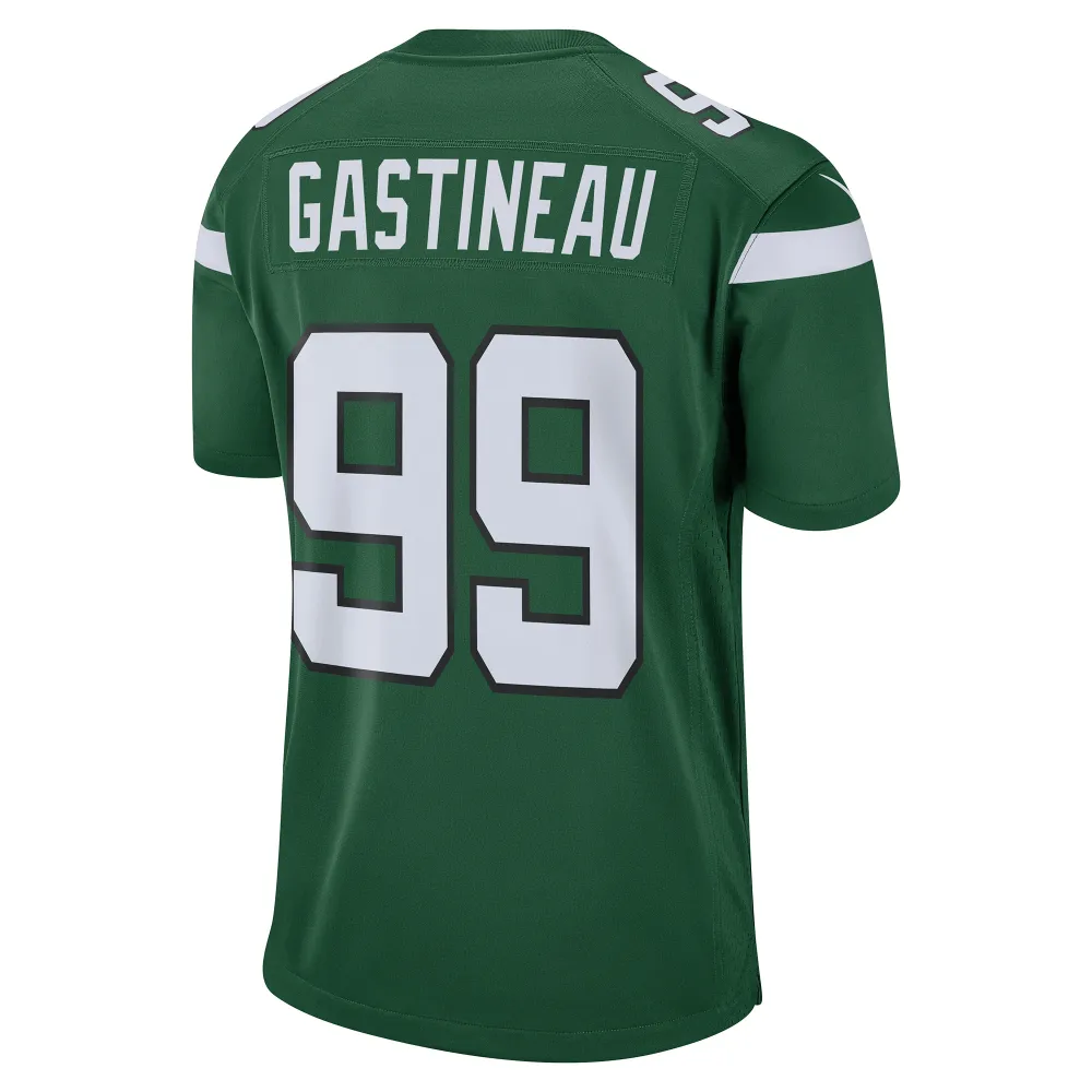 Men's New York Jets Mark Gastineau Gotham Green Retired Player Game Jersey