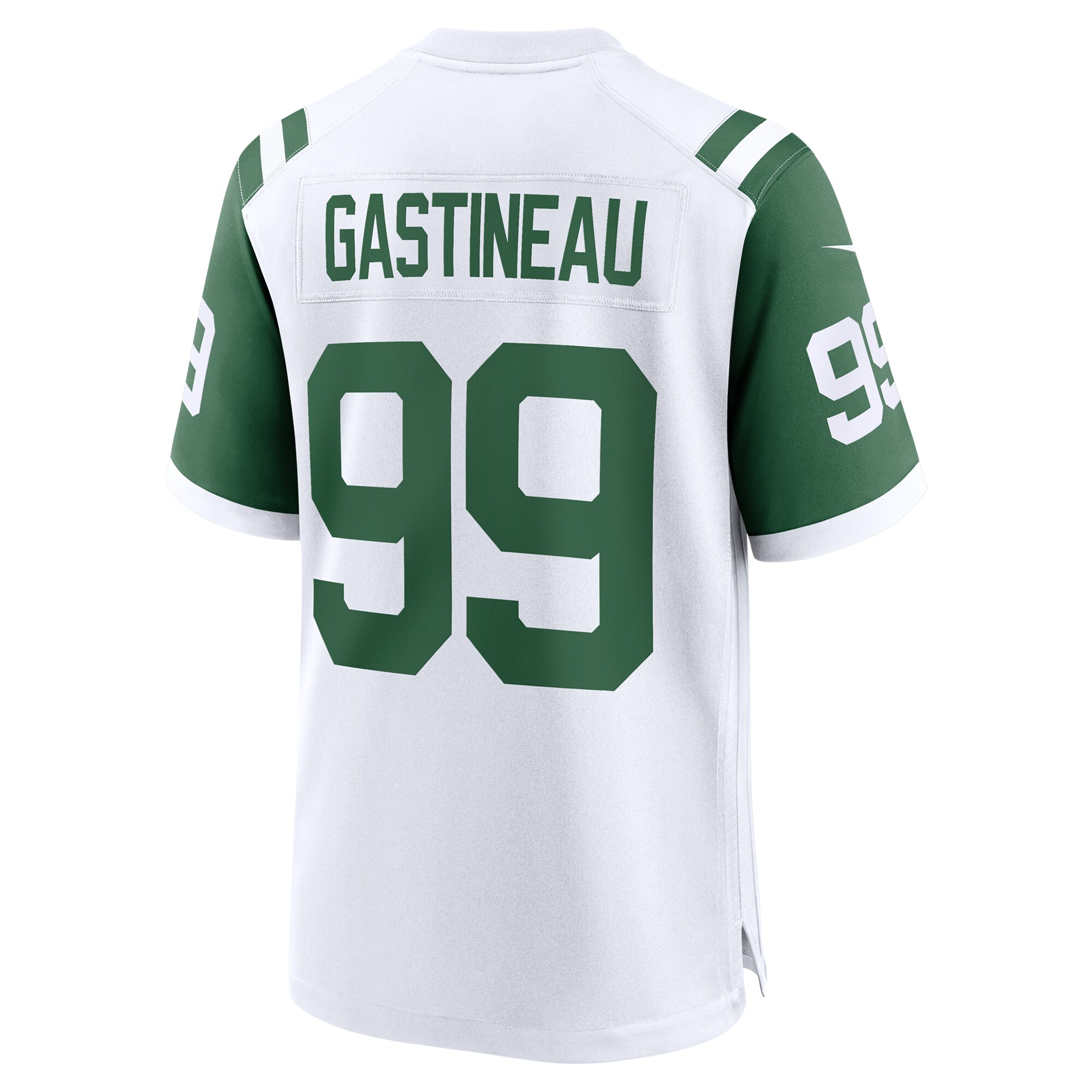 Men's New York Jets Mark Gastineau White Classic Alternate Retired Player Game Jersey