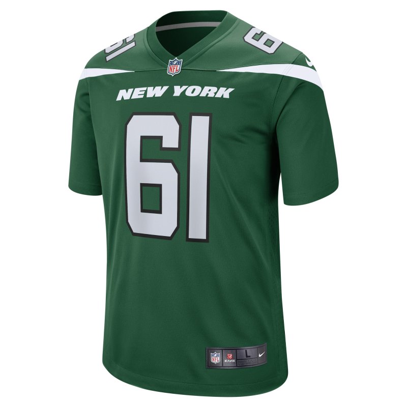 Men's New York Jets Max Mitchell Gotham Green Game Player Jersey