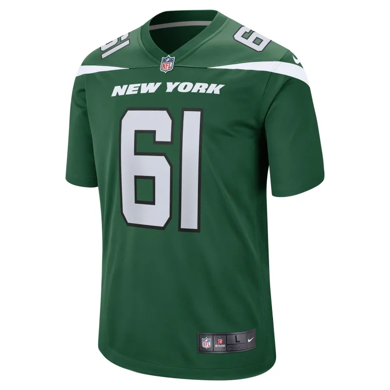 Men's New York Jets Max Mitchell Gotham Green Game Player Jersey