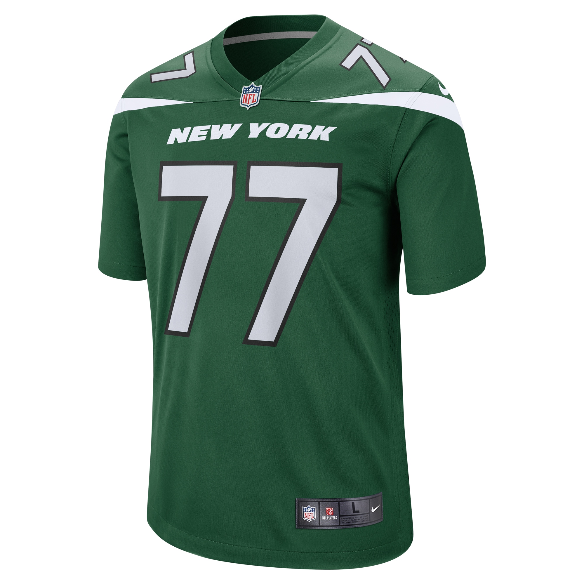 Men's New York Jets Mekhi Becton Gotham Green Player Game Jersey