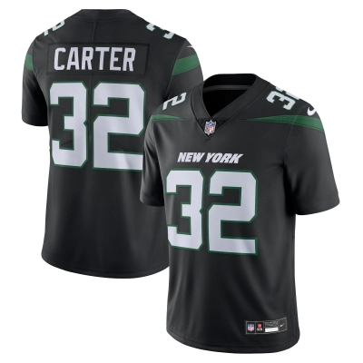 Men's New York Jets Michael Carter Black Vapor Untouchable Limited Jersey 01