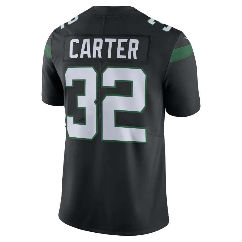 Men's New York Jets Michael Carter Black Vapor Untouchable Limited Jersey