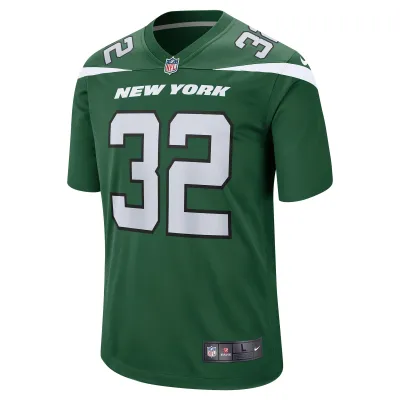 Men's New York Jets Michael Carter Gotham Green Game Jersey 02