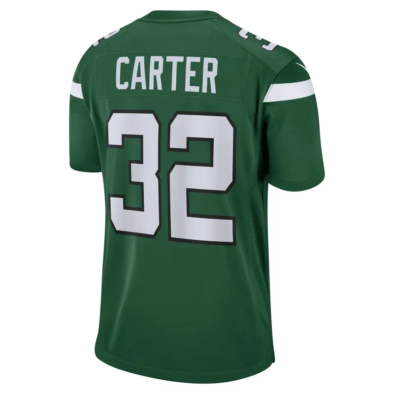 Men's New York Jets Michael Carter Gotham Green Game Jersey
