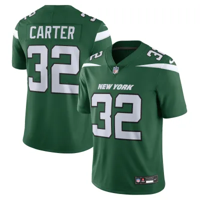 Men's New York Jets Michael Carter Green Vapor F.U.S.E. Limited Jersey 01