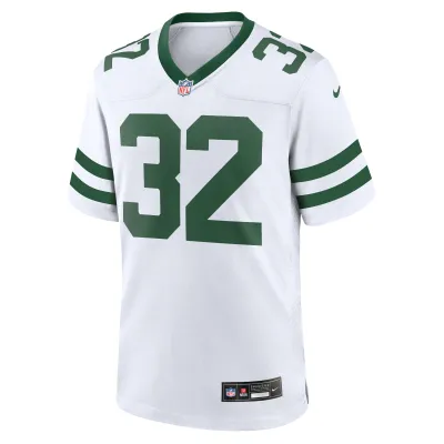 Men's New York Jets Michael Carter Legacy White Game Jersey 02