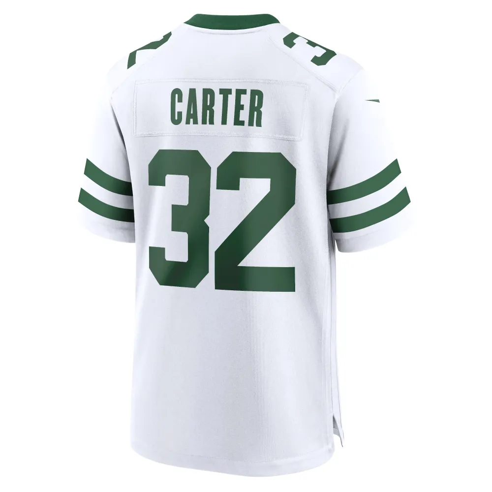 Men's New York Jets Michael Carter Legacy White Game Jersey