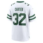 Men's New York Jets Michael Carter Legacy White Game Jersey