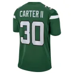 Men's New York Jets Michael Carter II Gotham Green Game Jersey